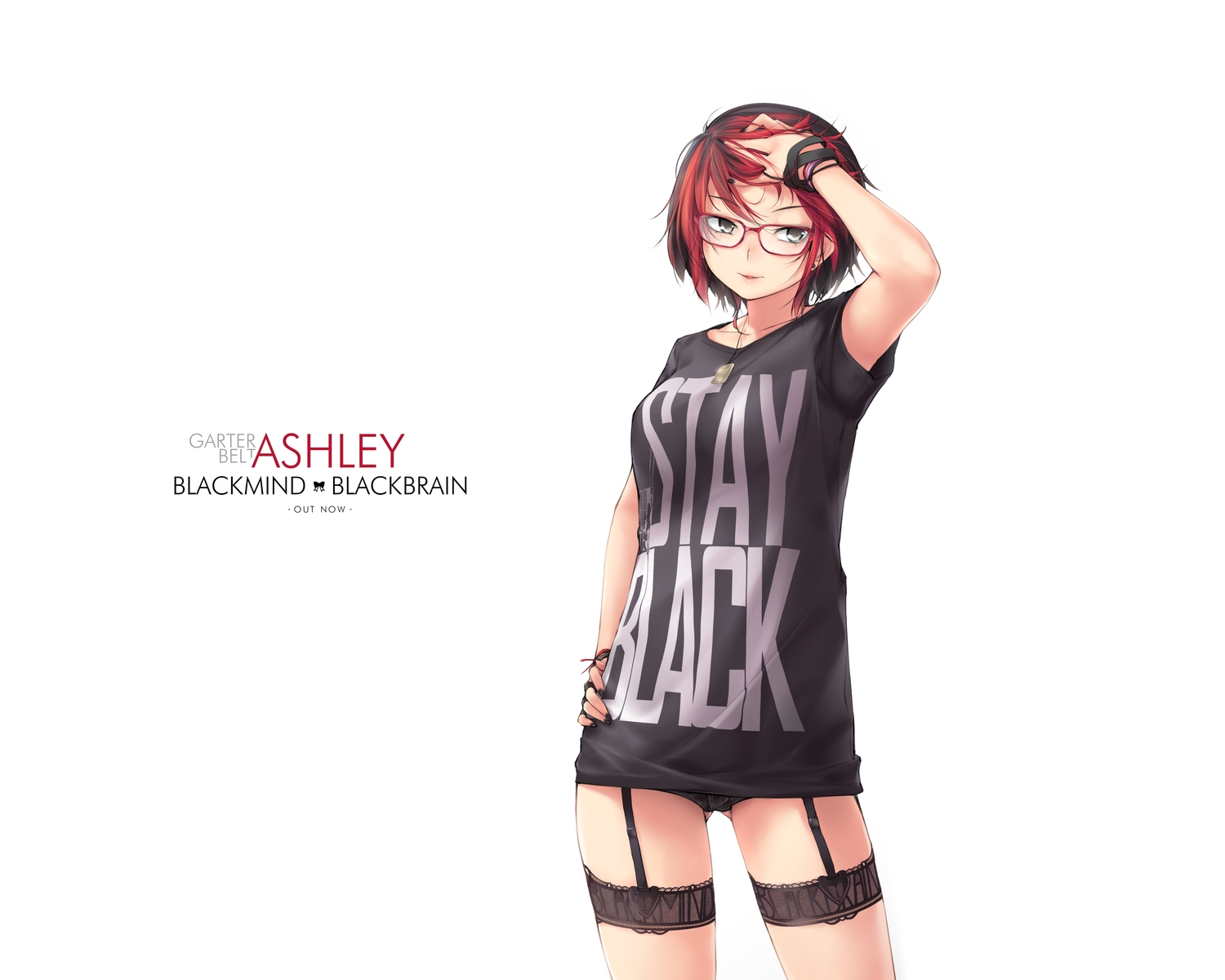 ashley_rosemarry, garter, garter_belt, glasses, kopianget, necklace, original, red_hair