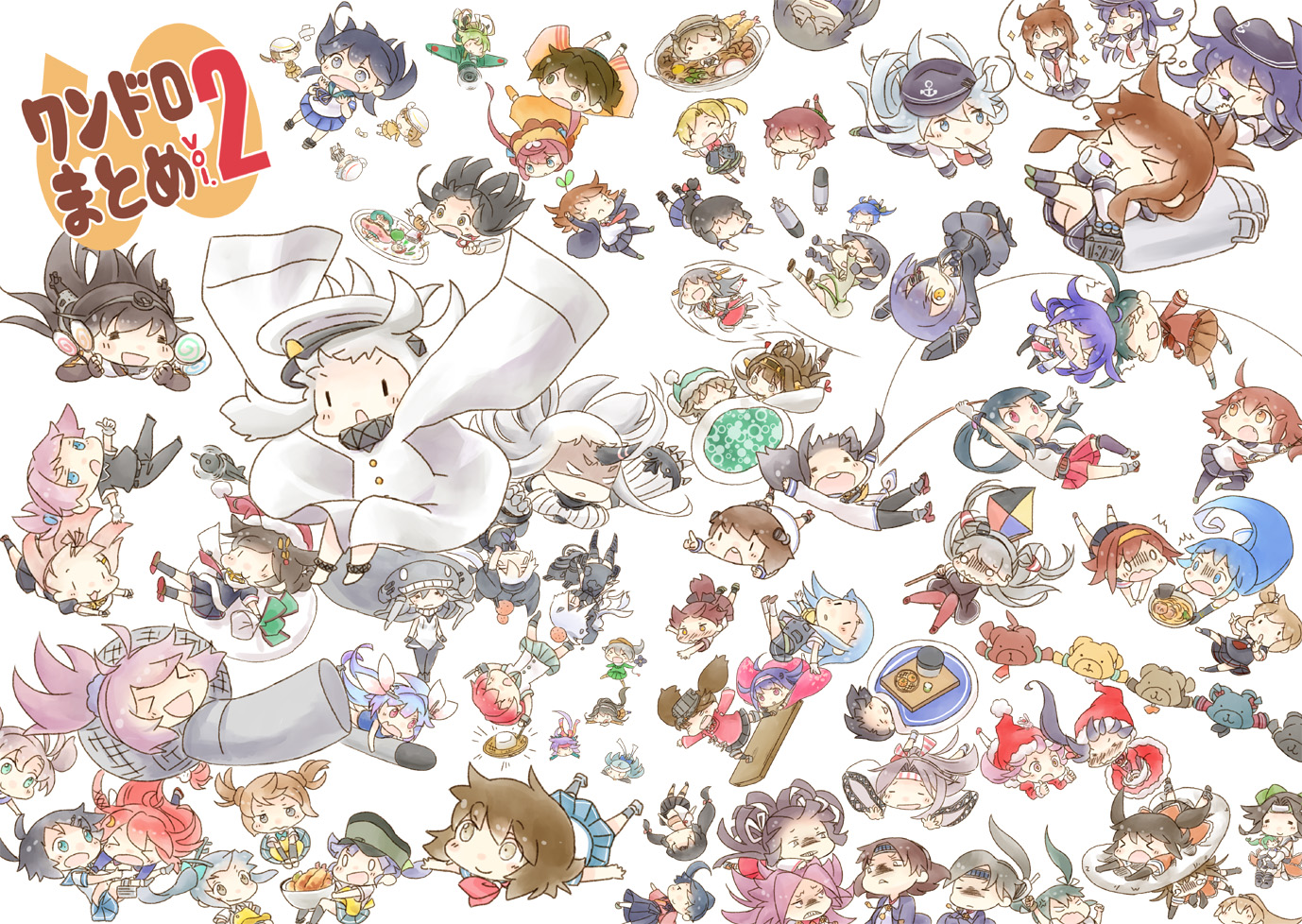 anthropomorphism, chibi, equipments_fairy_(kancolle), fairy_(kancolle), hinata_yuu_(artist), kantai_collection, northern_ocean_hime, tagme