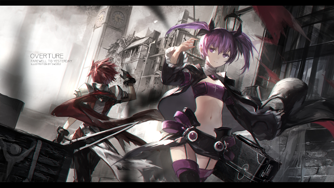 aisha_(elsword), elsword, elsword_(character), garter_belt, gloves, male, navel, red_hair