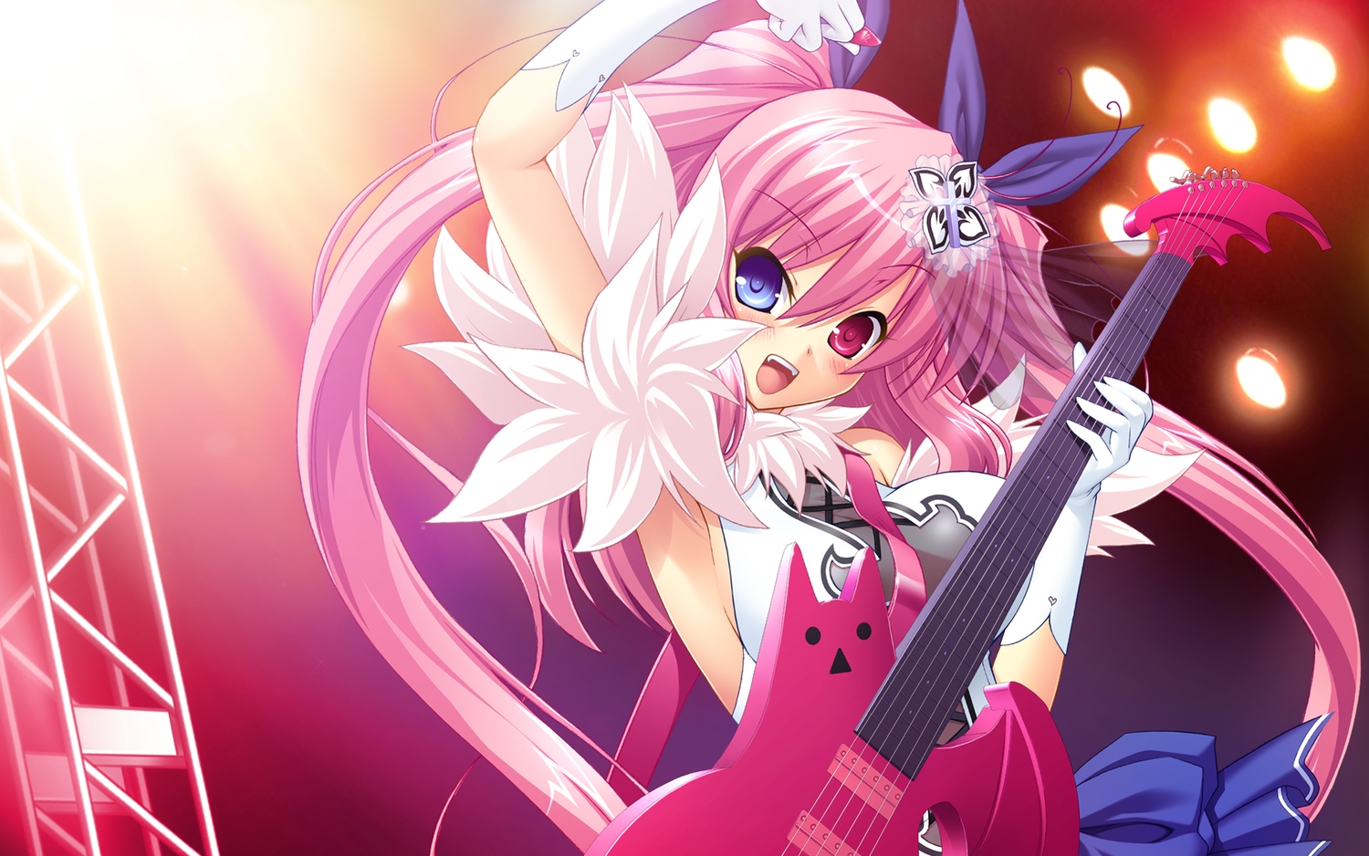bicolored_eyes, blush, chua_churam, chu_x_chu, chu_x_chu_idol, cropped, elbow_gloves, gloves