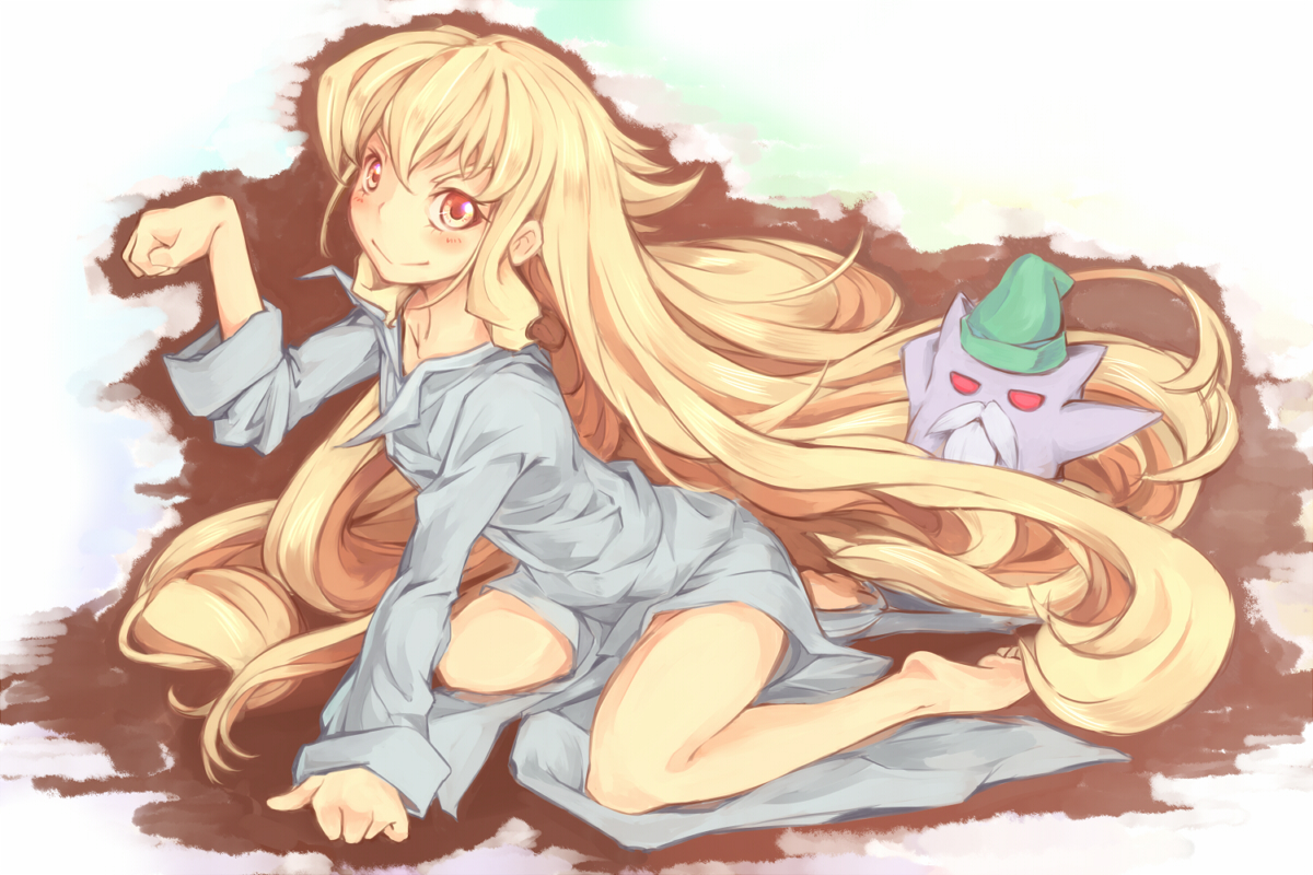 angelia_avallone, arcana_heart, asutora, blonde_hair, hat, long_hair, red_eyes, shirt