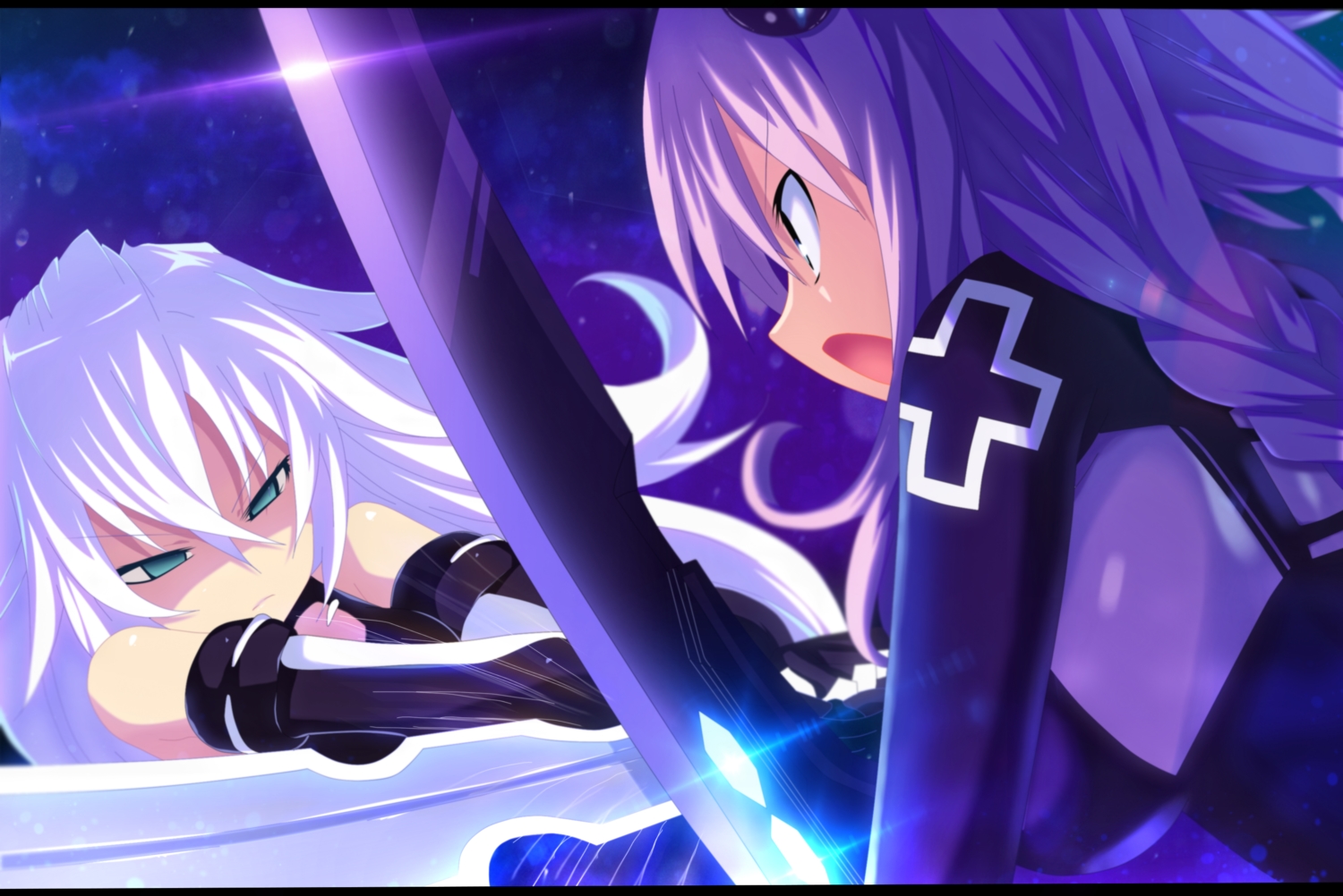 black_heart, blue_eyes, hyperdimension_neptunia, long_hair, neptune, noire, planeptune, purple_hair