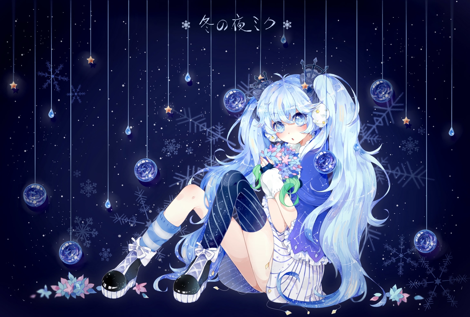 fuyu_no_yoru_miku, hatsune_miku, long_hair, tagme_(artist), twintails, vocaloid