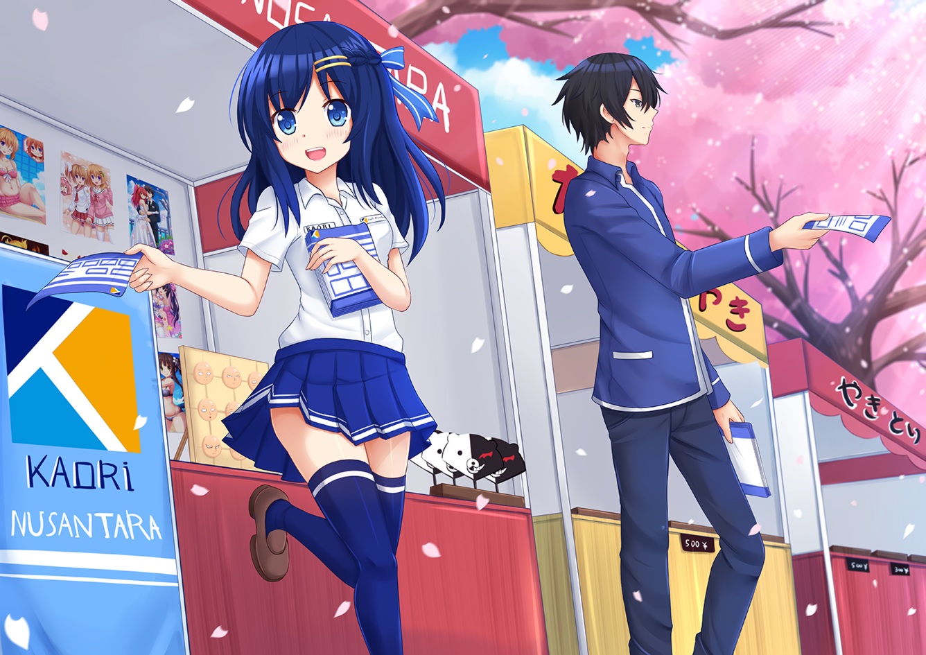 aliasing, black_hair, blue_eyes, blue_hair, dangan-ronpa, ecchi_na_maid-san_wa_suki_desu_ka?, gochuumon_wa_usagi_desu_ka?, hidan_no_aria, hoto_cocoa, hoto_mocha, hyperdimension_neptunia, kanzaki_h_aria, kazenokaze, long_hair, male, mamiya_akari, monokuma, noire, original, rakudai_kishi_no_cavalry, school_uniform, short_hair, skirt, spring, stella_vermillion, thighhighs, ujimatsu_chiya, zettai_ryouiki