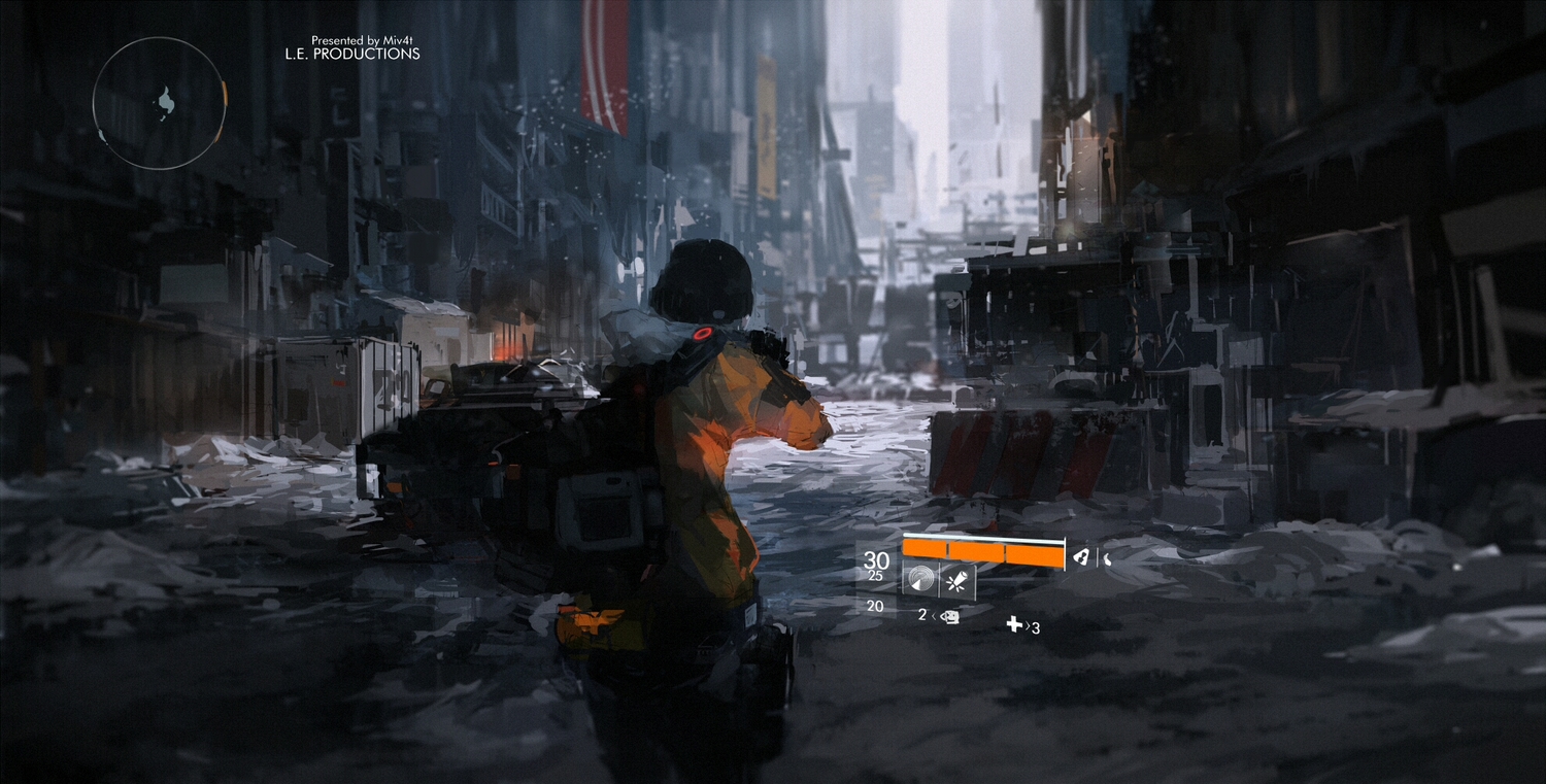 building, city, combat_vehicle, gun, hat, hood, miv4t, snow