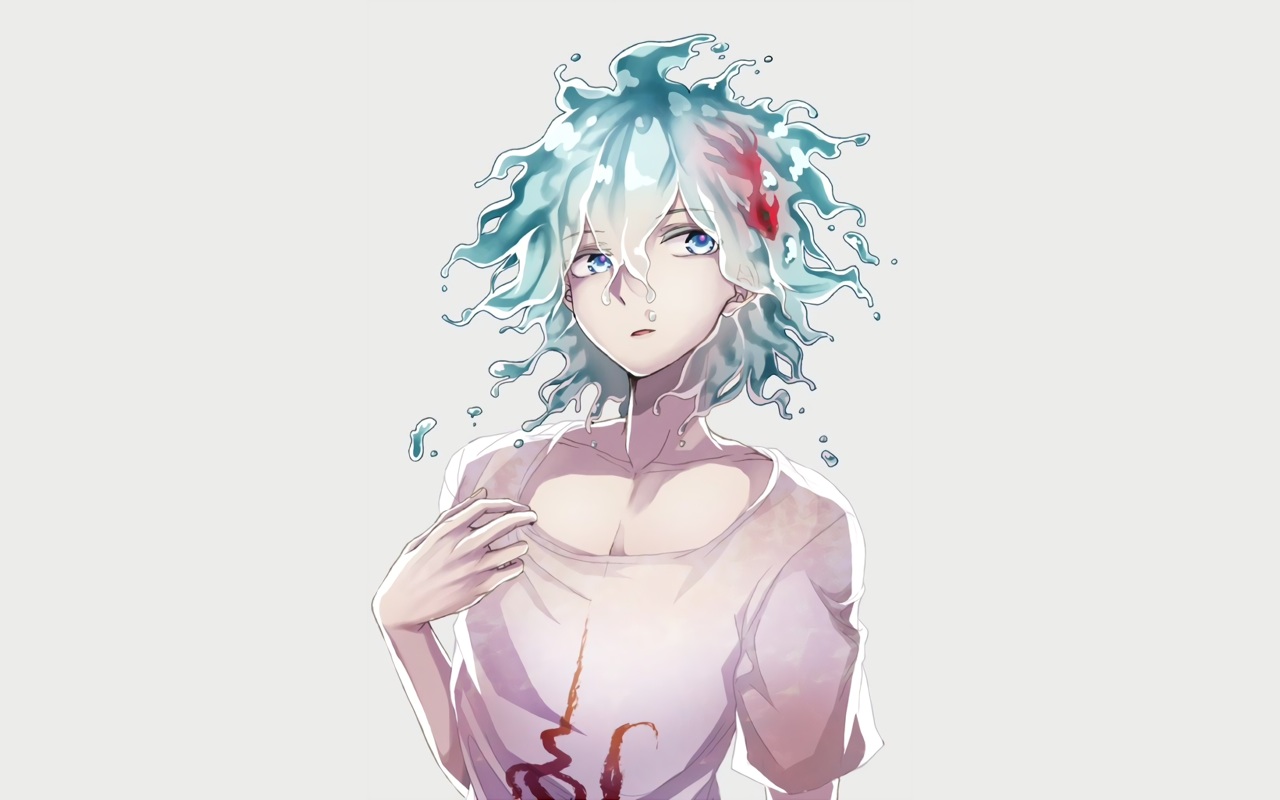 all_male, animal, blue_eyes, dangan-ronpa, dangan-ronpa_2, fish, gray, komaeda_nagito