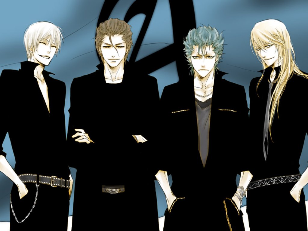 aizen_sousuke, all_male, bleach, grimmjow_jeagerjaques, ichimaru_gin, male, tagme_(character)