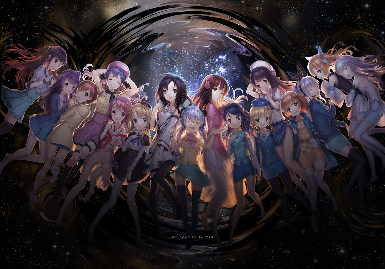 dress, group, hat, k.r.t._girls, magi_in_wanchin_basilica, pantyhose, ritsuki, sergestid_shrimp_in_tungkang