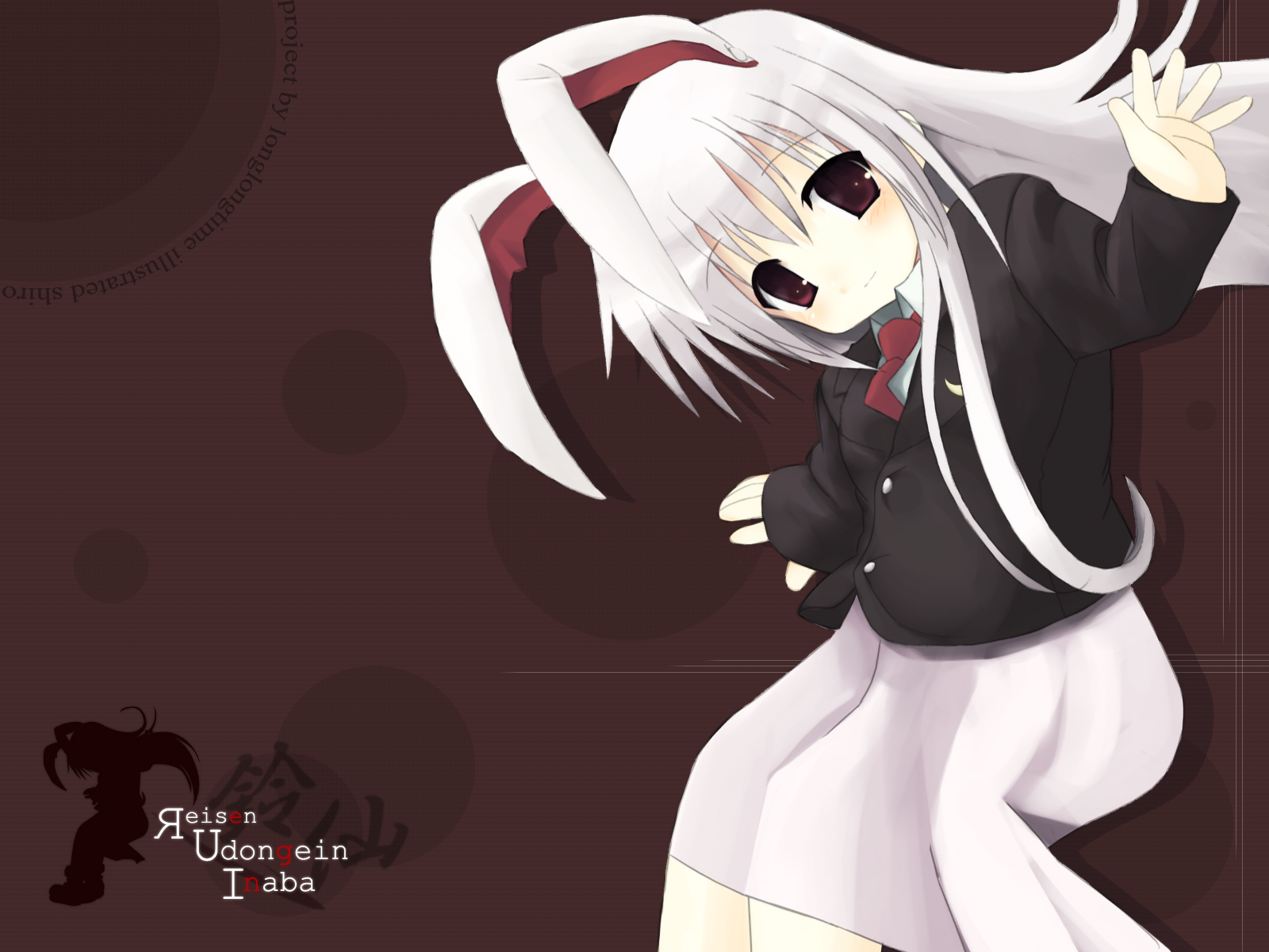 animal_ears, bunny_ears, bunnygirl, reisen_udongein_inaba, shiro_(octet), touhou, white_hair