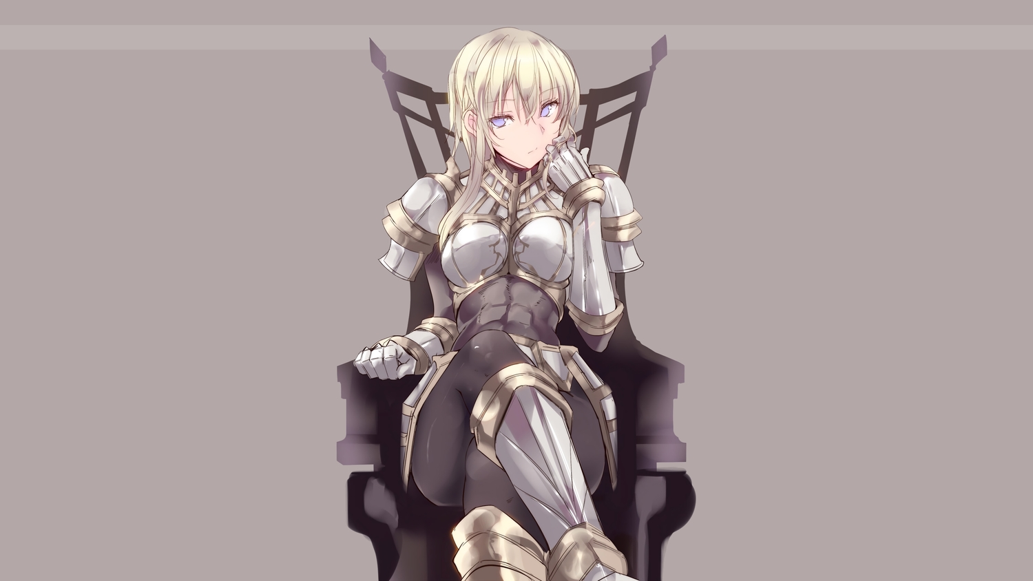 aliasing, armor, blonde_hair, blue_eyes, original, third-party_edit, touma_kisa