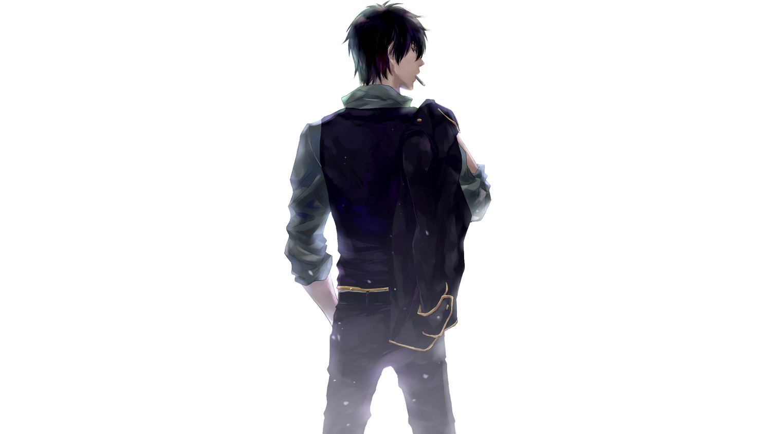 all_male, black_eyes, black_hair, cigarette, feiqiuxuan, gintama, hijikata_toushirou, male, white