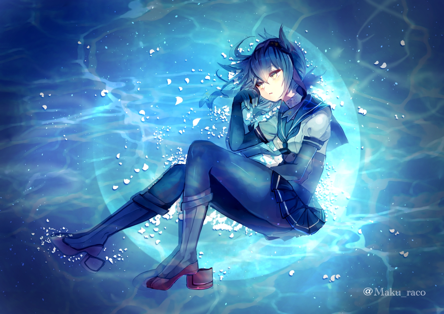 anthropomorphism, cis_(carcharias), hatsuzuki_(kancolle), kantai_collection