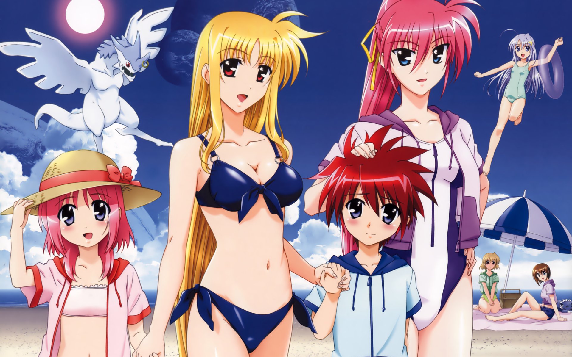 caro_ru_lushe, erio_mondial, mahou_shoujo_lyrical_nanoha, mahou_shoujo_lyrical_nanoha_strikers, reinforce_zwei, shamal, signum, yagami_hayate