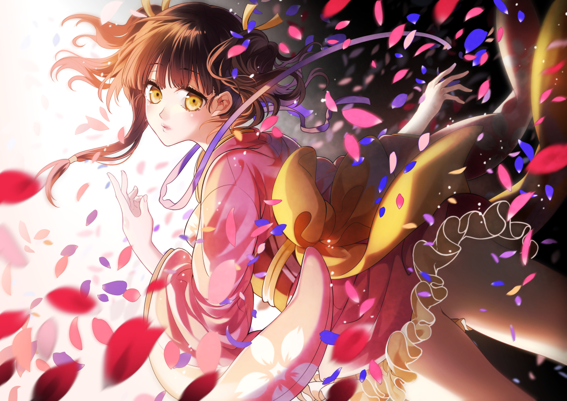 japanese_clothes, koutetsujou_no_kabaneri, kurisu_takumi, lolita_fashion, mumei_(kabaneri), yukata