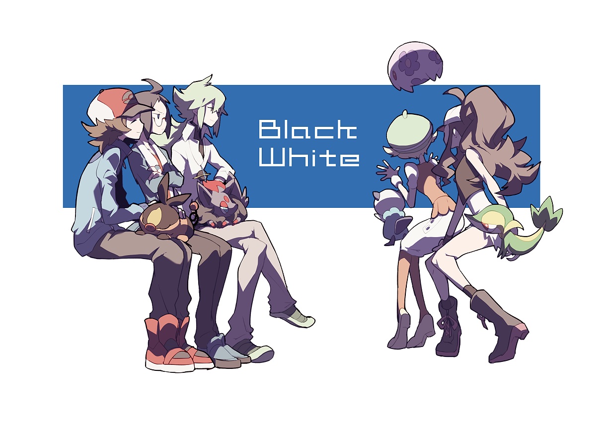 bel_(pokemon), cheren, domu_(hamadura), group, male, munna, n, oshawott