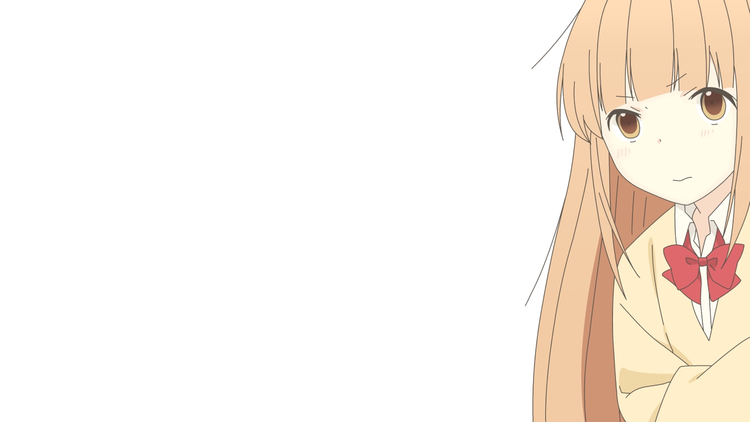 blonde_hair, brown_eyes, loli, miyano, school_uniform, tagme_(artist), tanaka-kun_wa_itsumo_kedaruge, third-party_edit