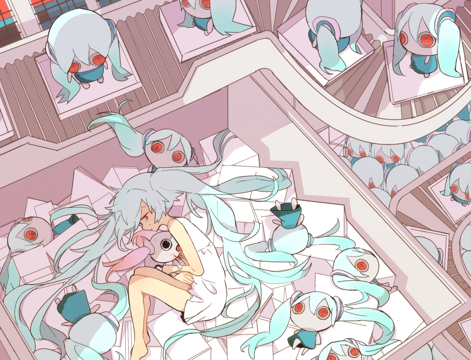 hatsune_miku, long_hair, misoan, vocaloid