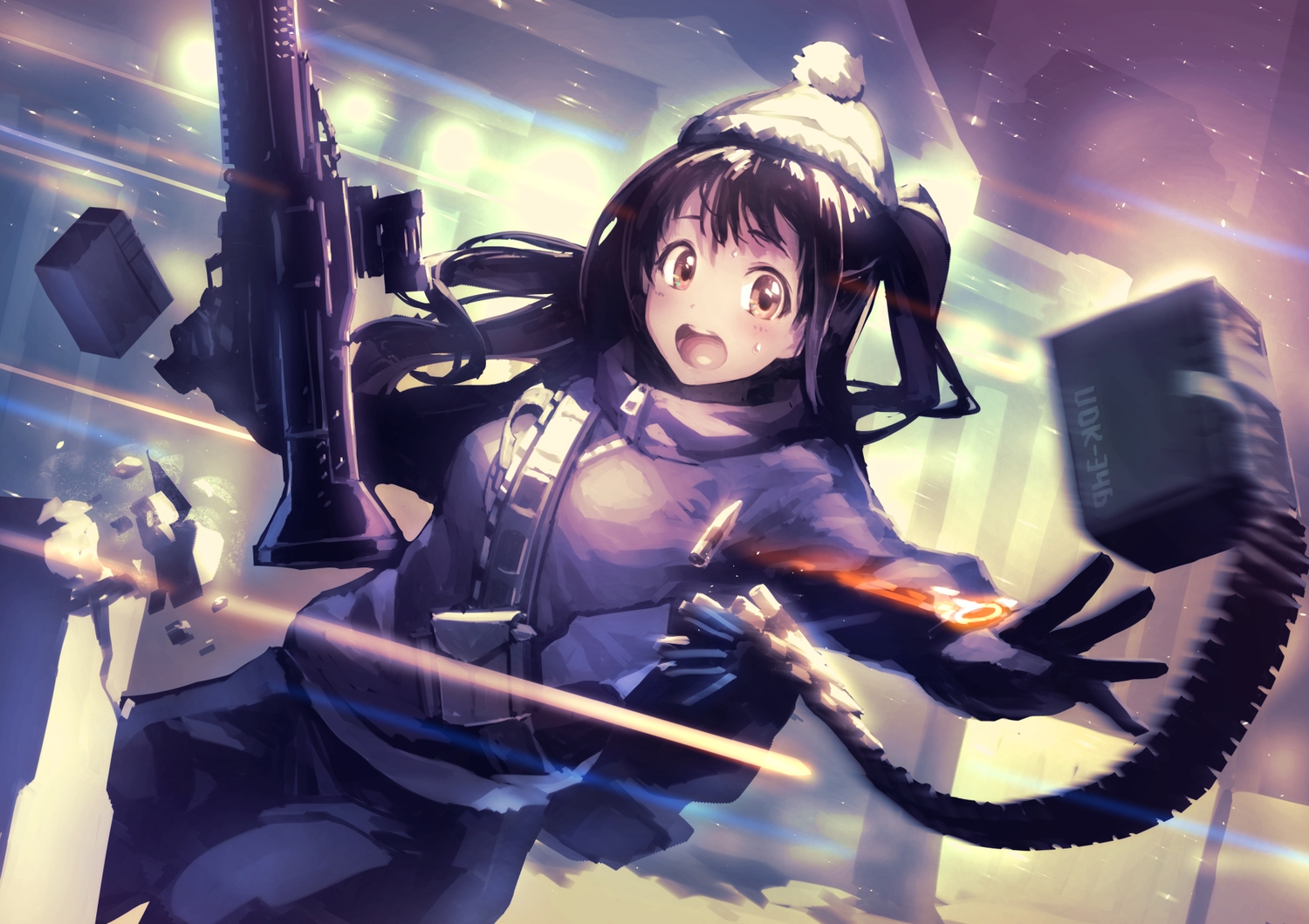 gun, idolmaster, idolmaster_cinderella_girls, noname_(metaldragonfly), shimamura_uzuki, tom_clancy's_the_division, weapon