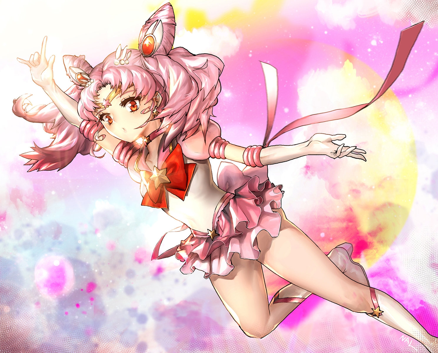 chibiusa, nal_(nal's_pudding), sailor_chibi_moon, sailor_moon