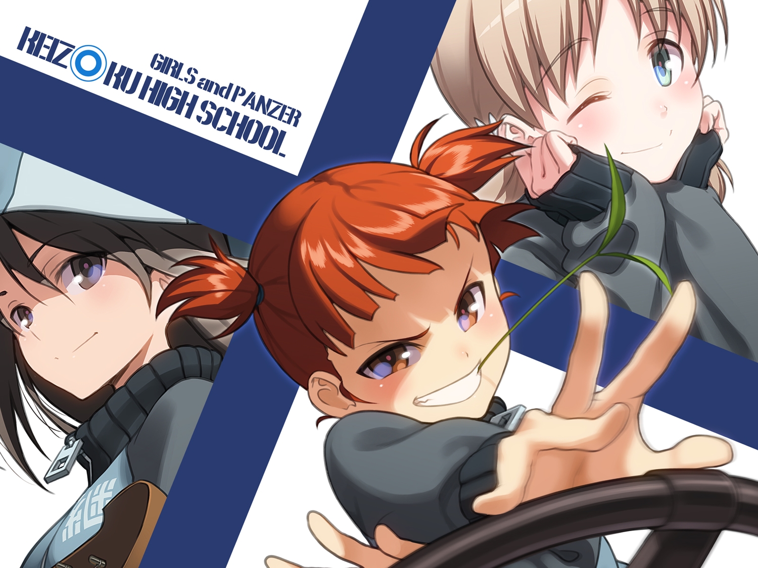 aki_(girls_und_panzer), girls_und_panzer, mika_(girls_und_panzer), mikko_(girls_und_panzer), pairan