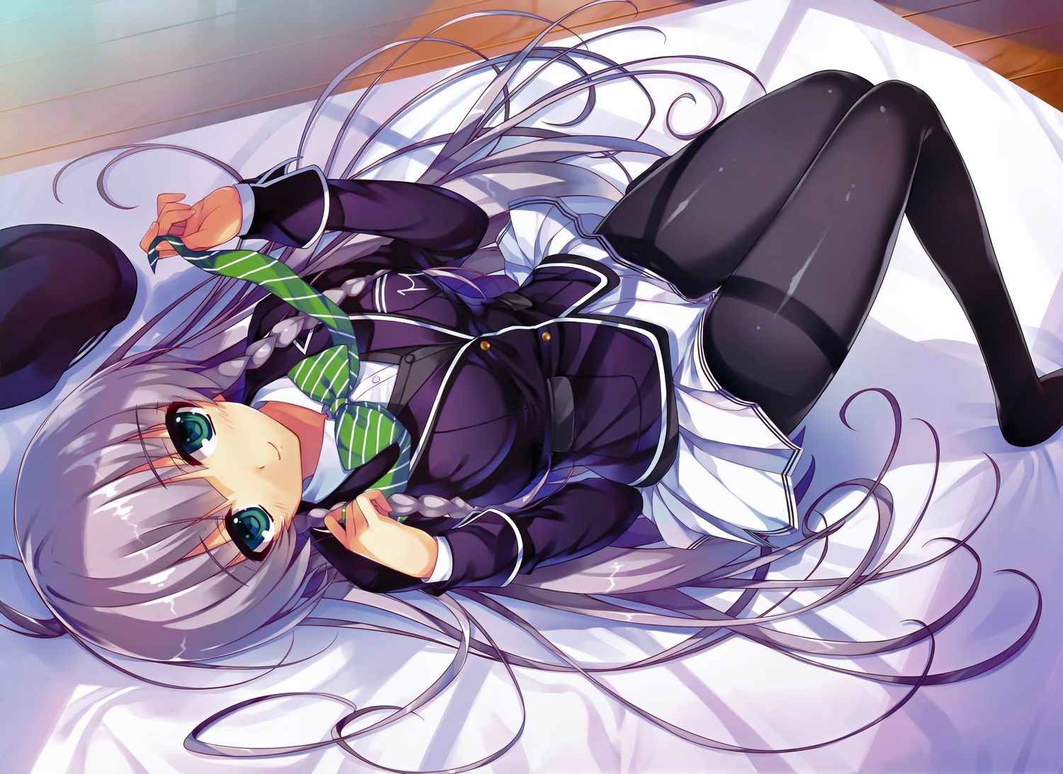 furukawa_yui, pantyhose, scan, school_uniform, tomose_shunsaku, trumple, ushinawareta_mirai_wo_motomete