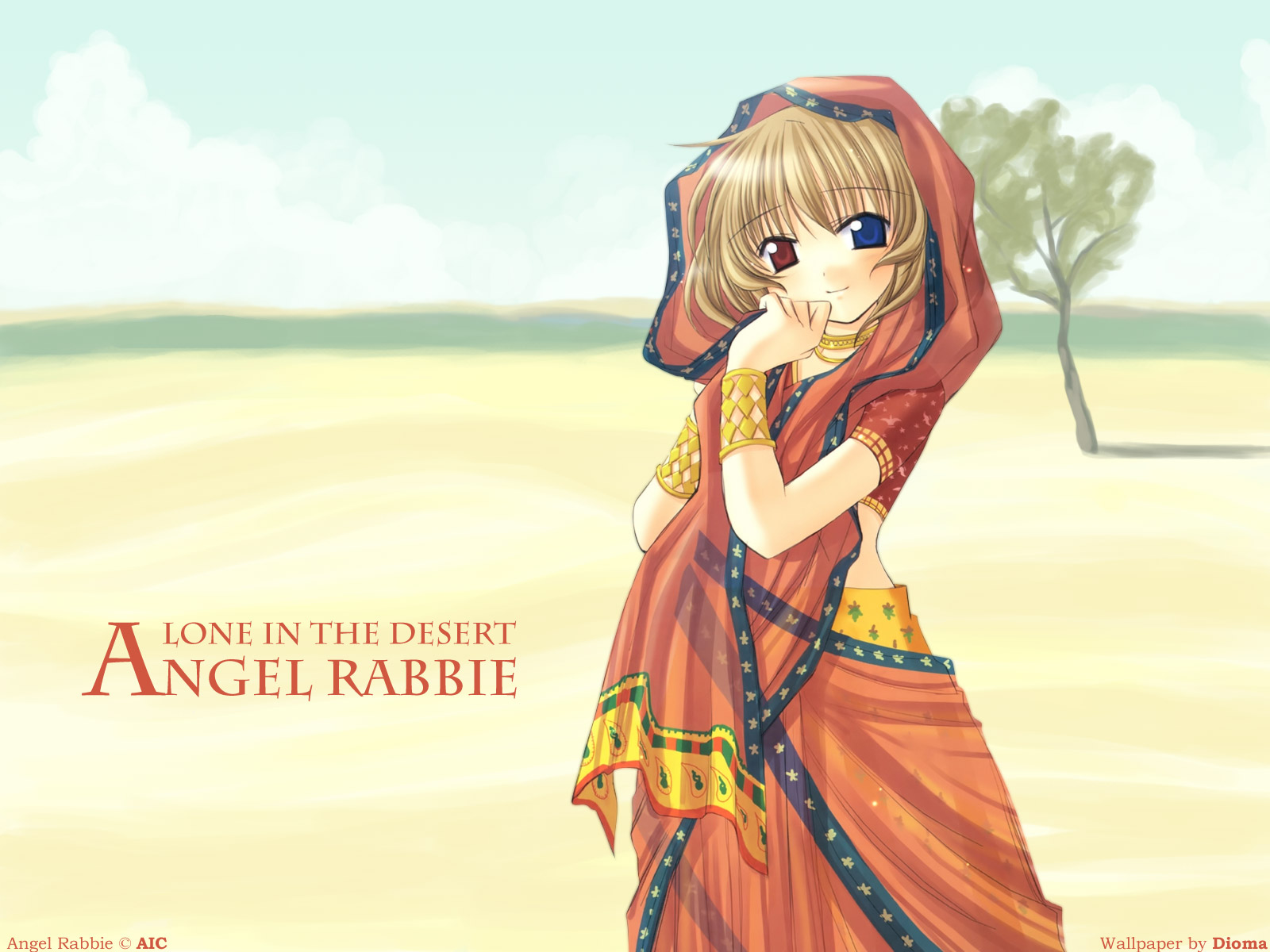 angel_rabbie, bicolored_eyes, desert, naruse_chisato