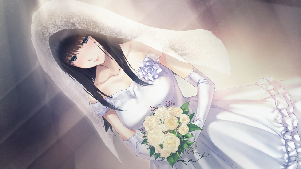 game_cg, innocent_grey, kara_no_shoujo_2, kuchiki_touko, sugina_miki, wedding_attire