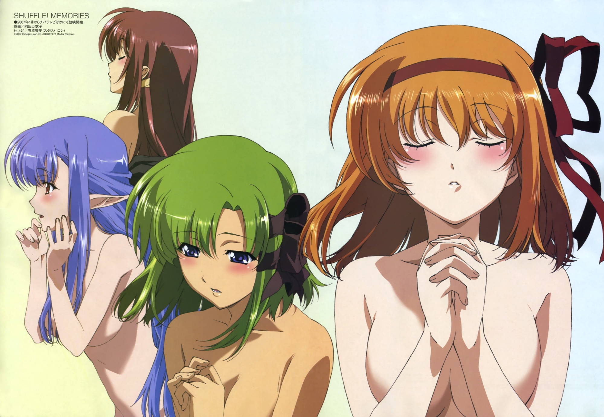 fuyou_kaede, lisianthus, megami, nerine, pointed_ears, scan, shigure_asa, shuffle