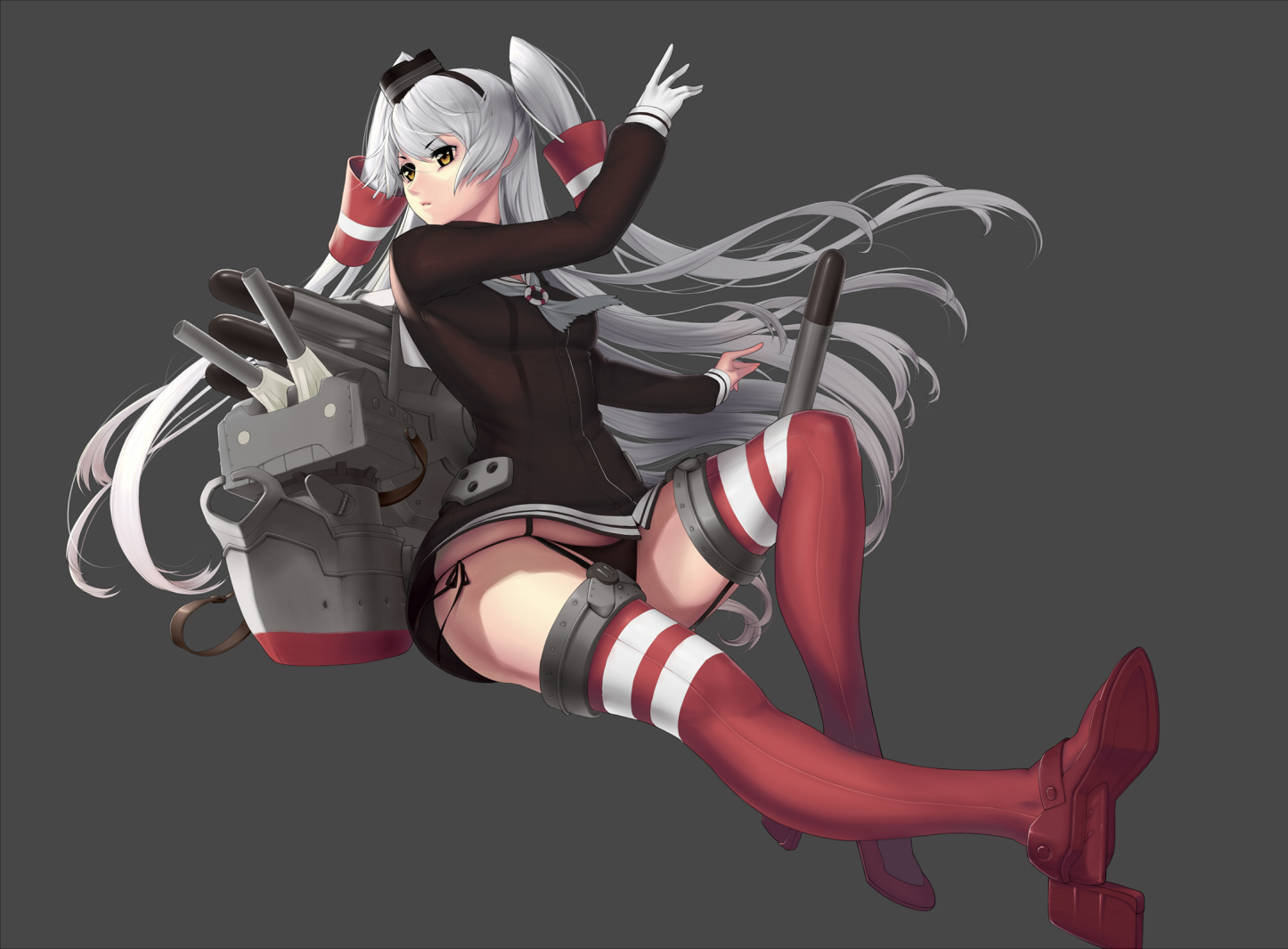 amatsukaze_(kancolle), anthropomorphism, kantai_collection, rensouhou-kun, zealt