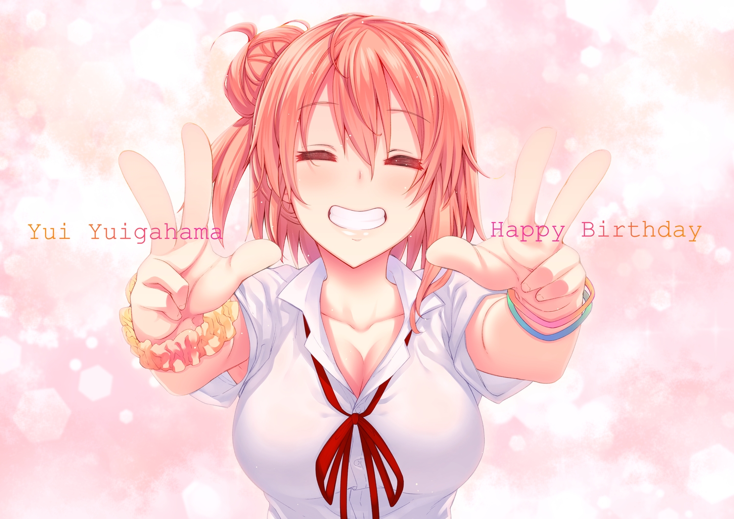 akino_sora, breasts, cleavage, yahari_ore_no_seishun_love_come_wa_machigatteiru., yuigahama_yui