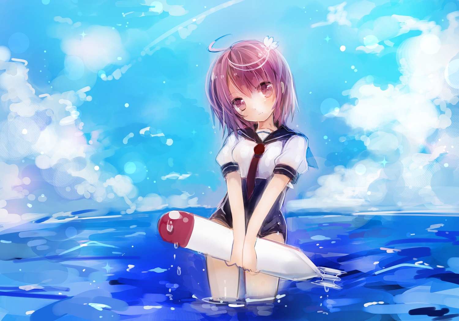 anthropomorphism, i-58_(kancolle), kantai_collection, kohaku_muro