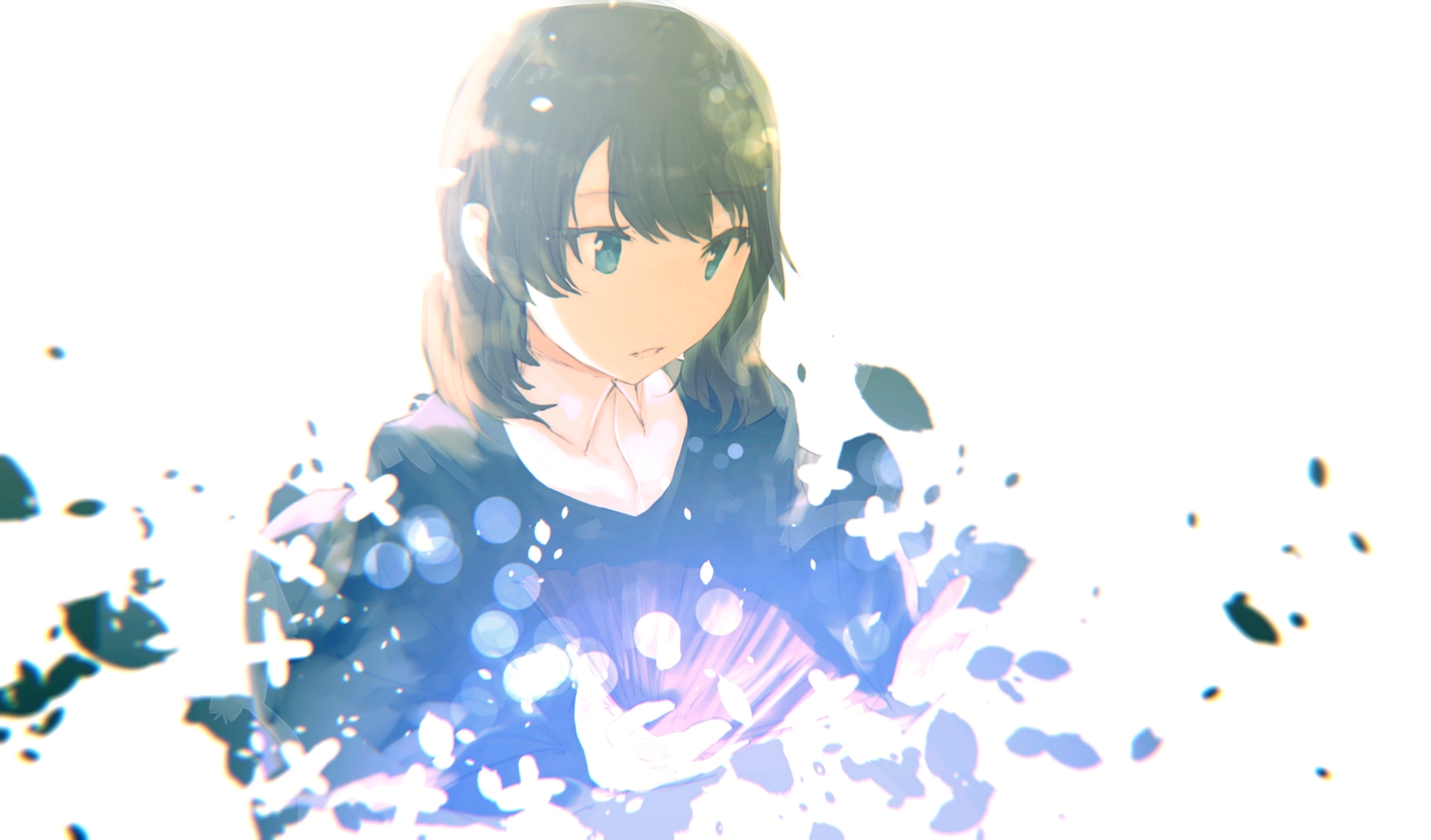 black_hair, blue_eyes, fifuth, original, short_hair