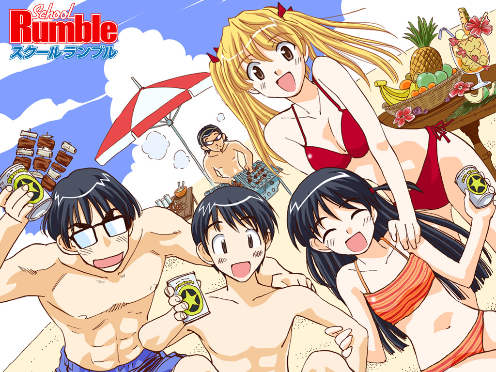 hanai_haruki, harima_kenji, nara_kentaro, sawachika_eri, school_rumble, tsukamoto_tenma
