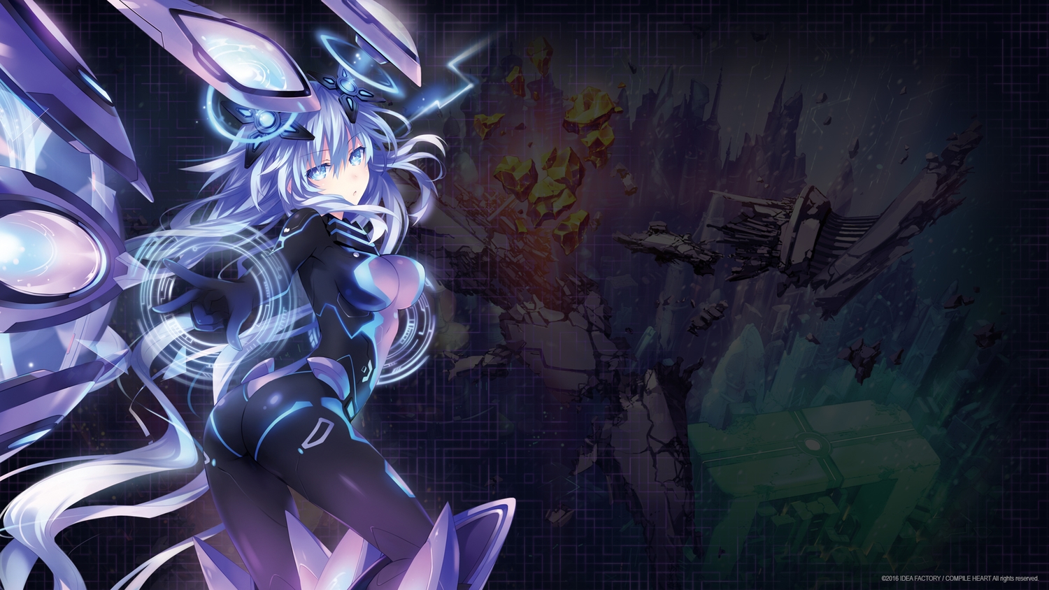 ass, breasts, hyperdimension_neptunia, hyperdimension_neptunia_vii, neptune, next_purple, purple_heart, skintight