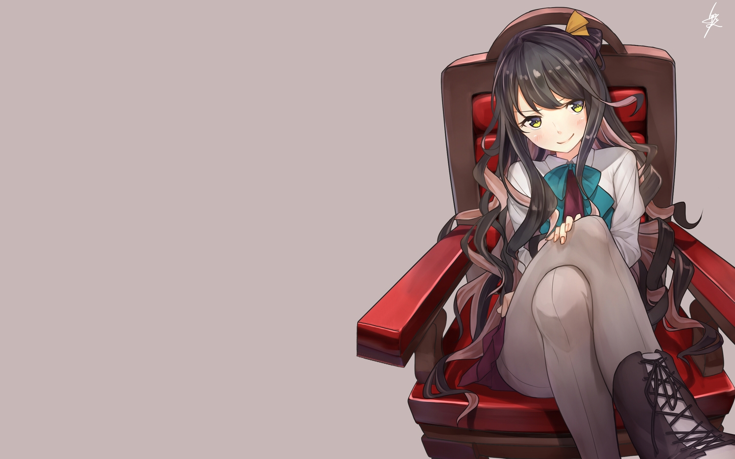 anthropomorphism, baffu, kantai_collection, naganami_(kancolle), pantyhose, third-party_edit