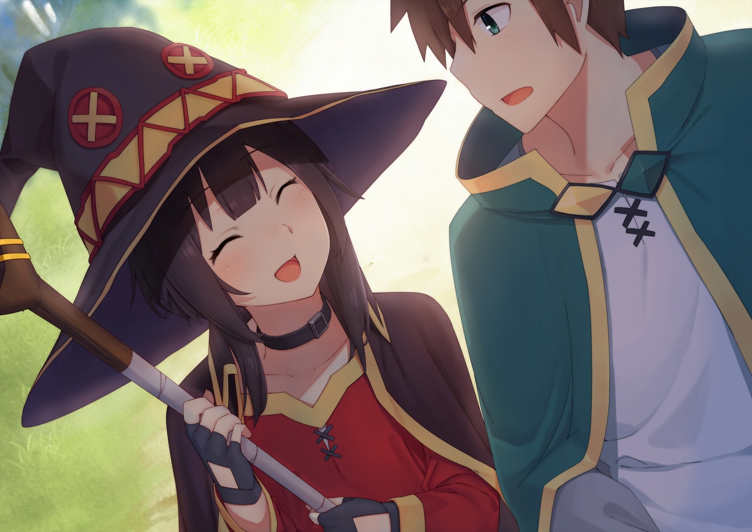 dacchi, green, kono_subarashii_sekai_ni_shukufuku_wo!, megumin, satou_kazuma