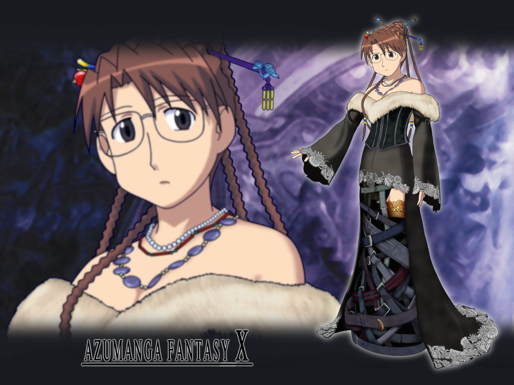 azumanga_daioh, cosplay, final_fantasy, final_fantasy_x, mizuhara_koyomi, parody