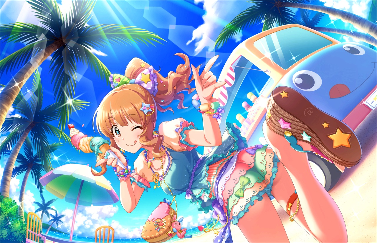 ass, beach, car, cat_smile, clouds, food, garter, hoshimoriuta