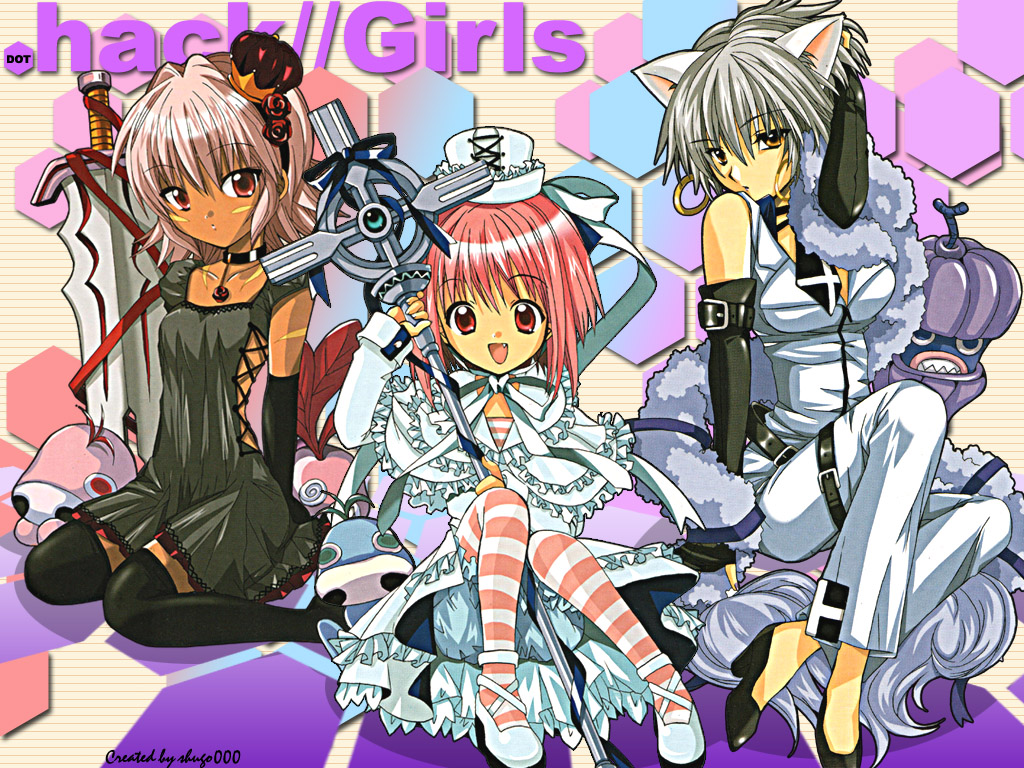 .hack//, .hack//legend_of_the_twilight, izumi_rei, kunisaki_rena, mireille, ouka