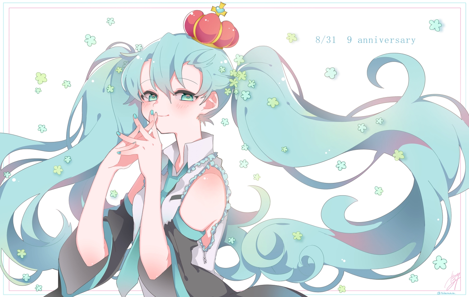 hatsune_miku, long_hair, tsubaki_tsubaru, vocaloid