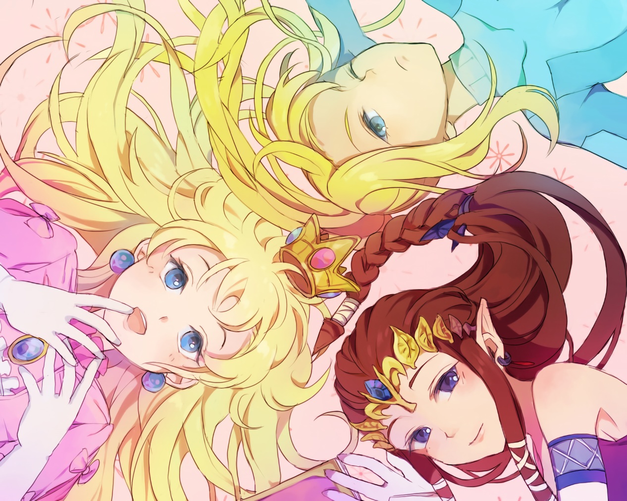 azkn, cropped, metroid, princess_peach, princess_zelda, samus_aran, super_mario, super_smash_bros.