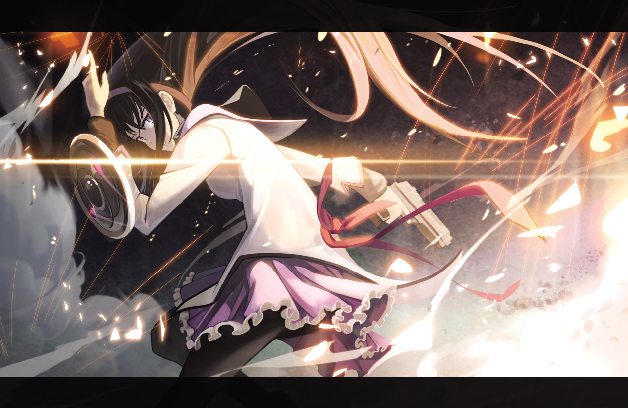akemi_homura, jpeg_artifacts, mahou_shoujo_madoka_magica, redame