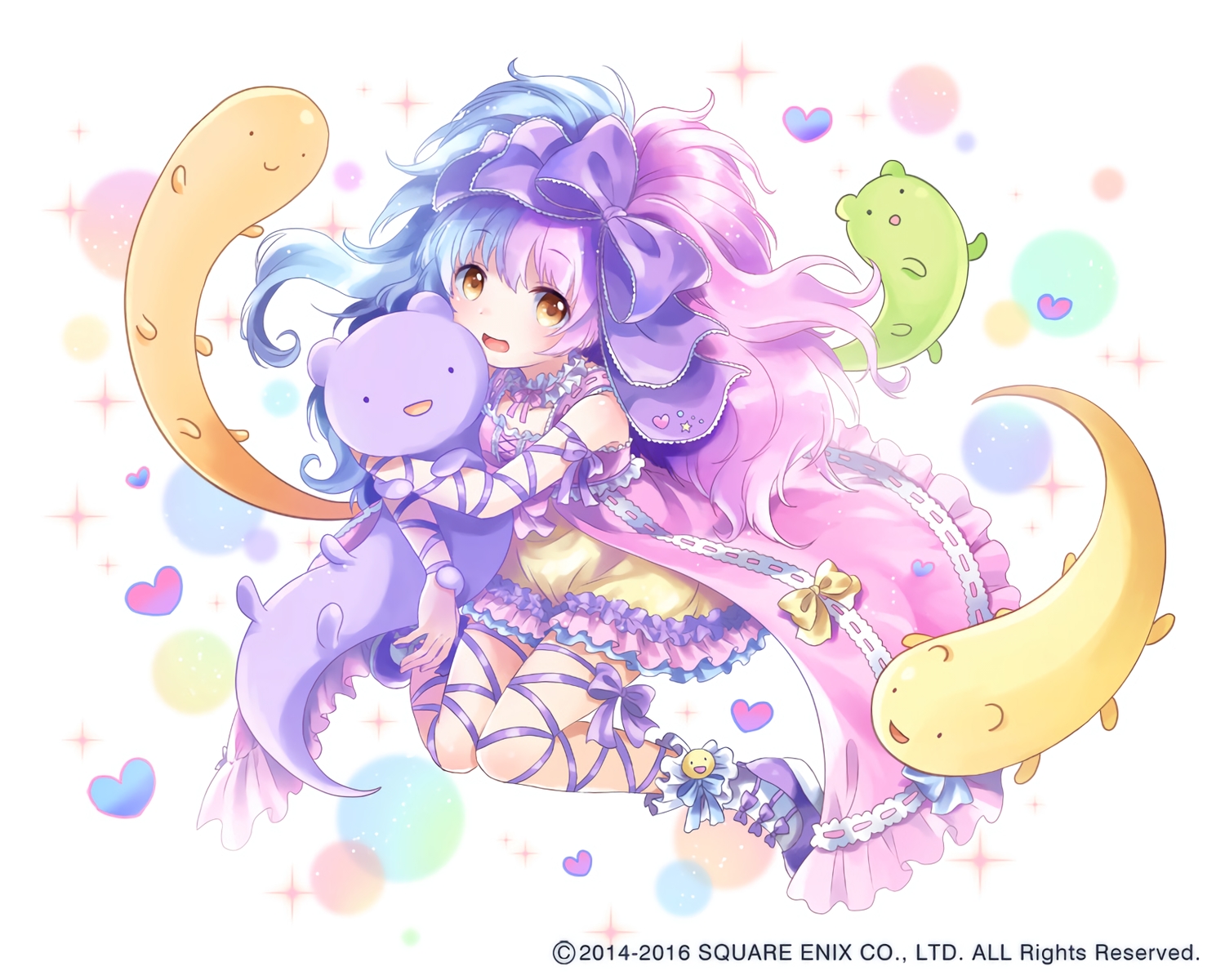 bow, choker, heart, kaku-san-sei_million_arthur, konayama_kata, loli, lolita_fashion, long_hair