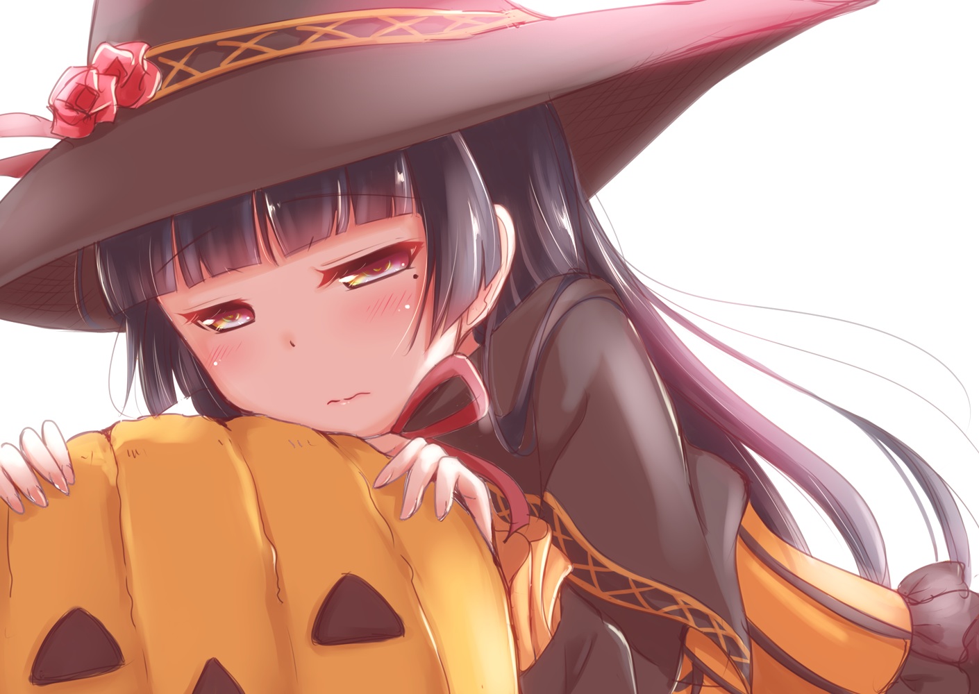 black_hair, blush, gokou_ruri, halloween, hat, herunin, long_hair, ore_no_imouto_ga_konna_ni_kawaii_wake_ga_nai