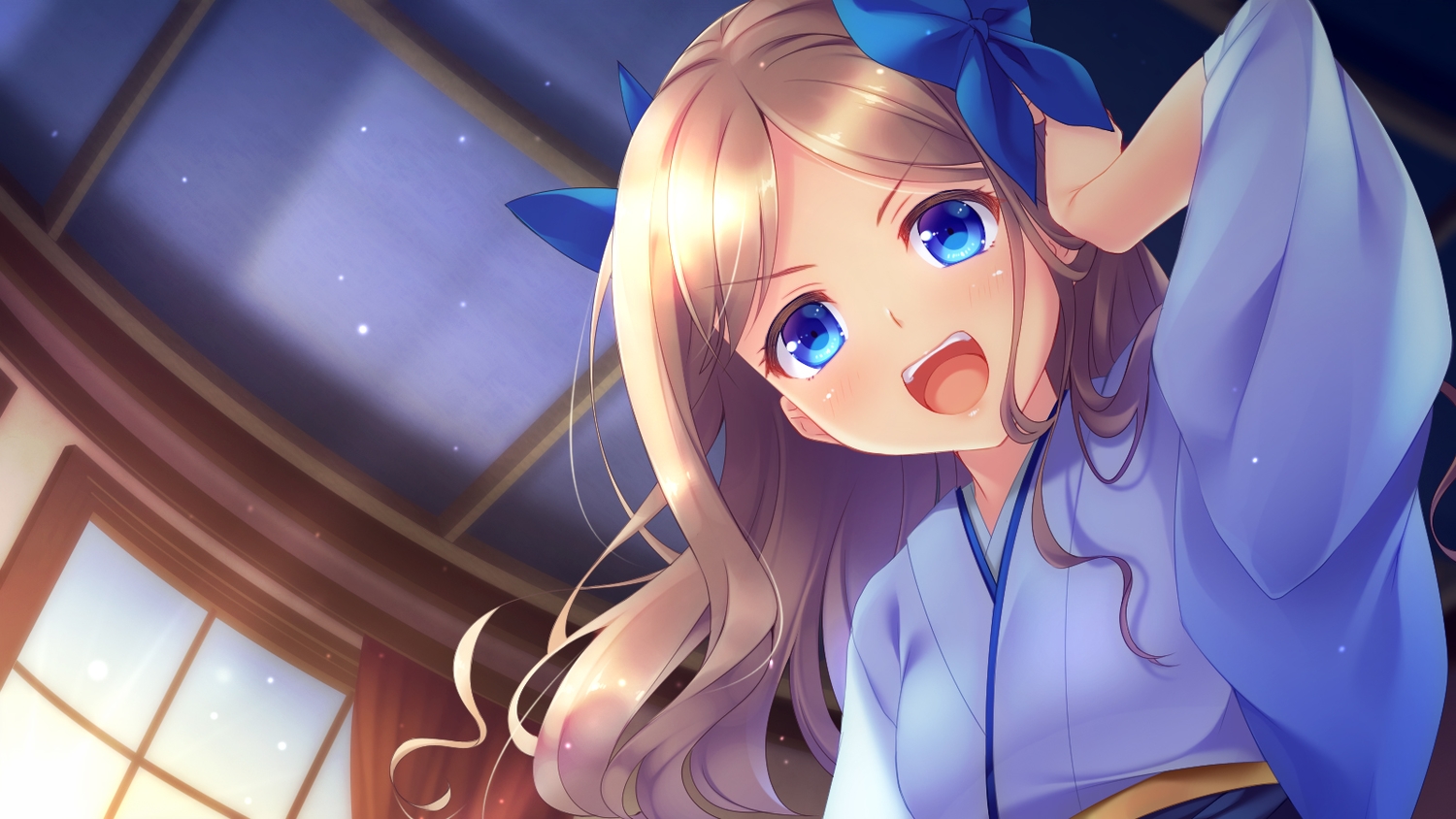 anthropomorphism, aqua_eyes, asakaze_(kancolle), blush, brown_hair, imachireki, japanese_clothes, kantai_collection