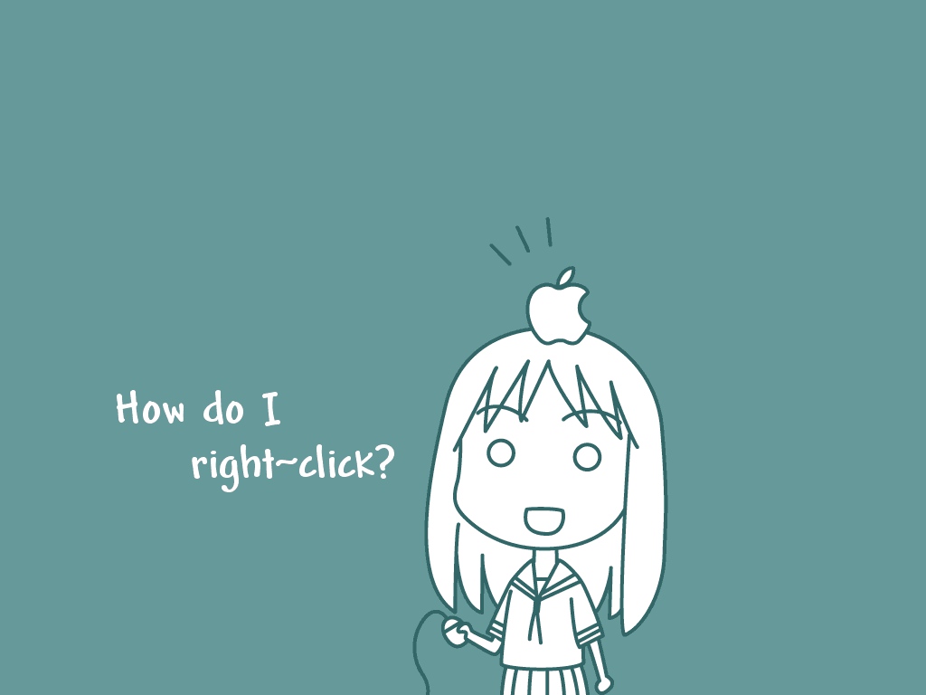 apple, azumanga_daioh, blue, food, fruit, kasuga_ayumu, mac, parody