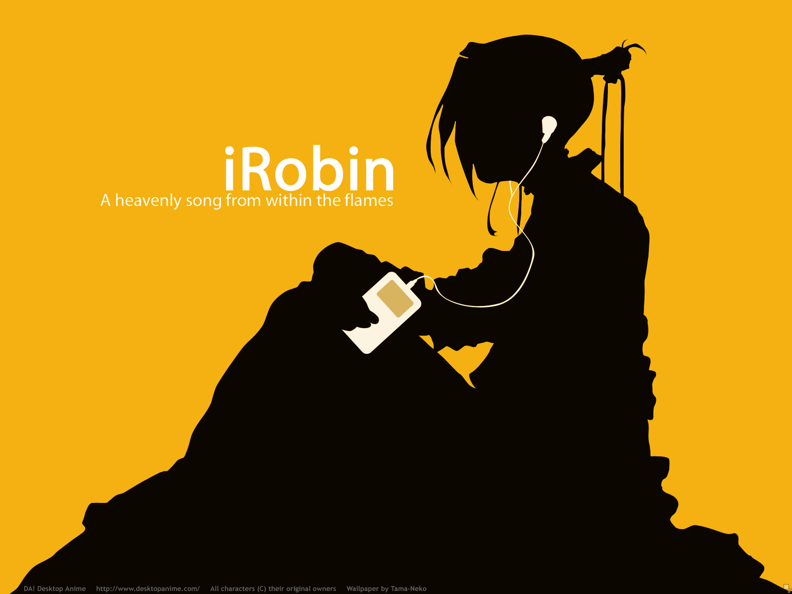 ipod, parody, robin_sena, silhouette, witch_hunter_robin, yellow