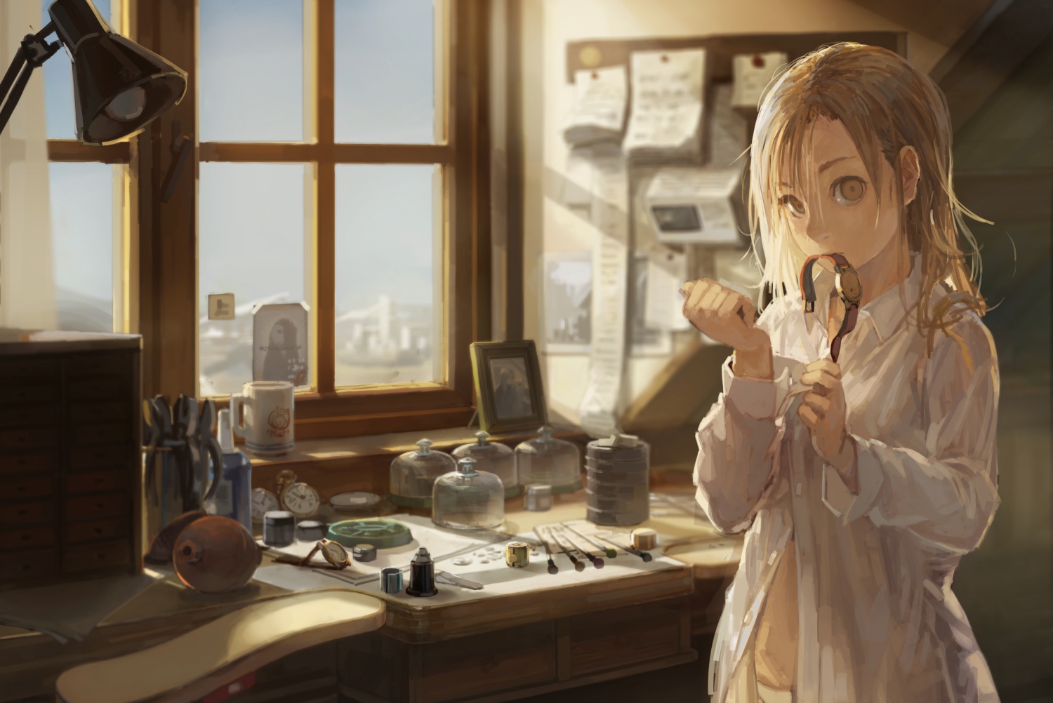 brown_eyes, brown_hair, burari, dressing, long_hair, original