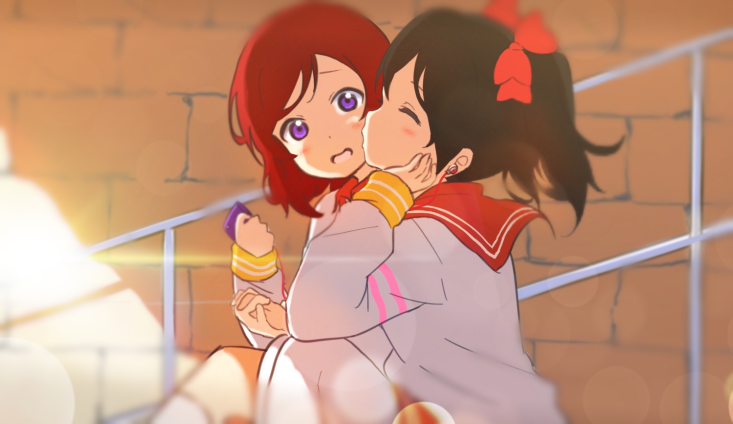 2girls, icehotmilktea, love_live!_school_idol_project, nishikino_maki, shoujo_ai, yazawa_nico