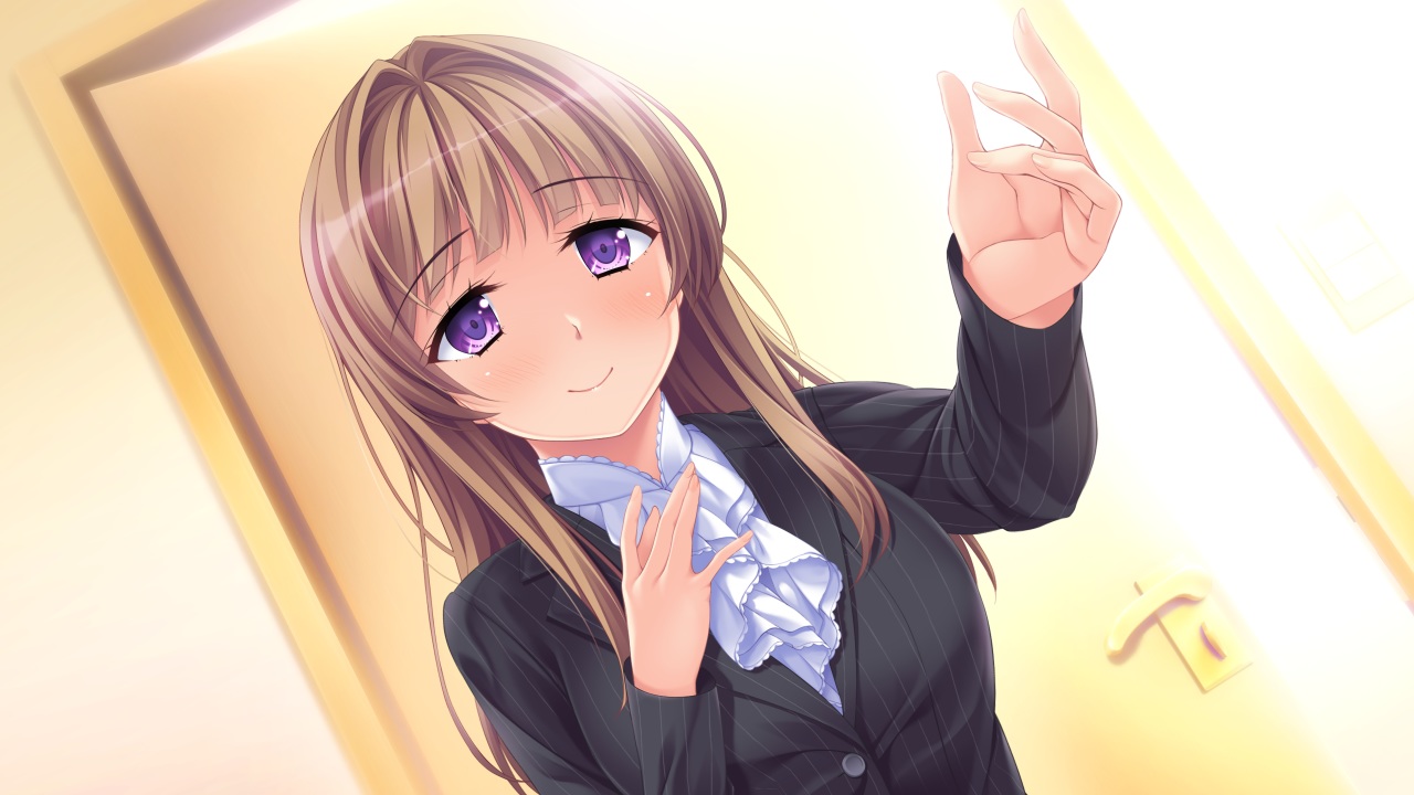 blush, brown_hair, game_cg, long_hair, moonstone, purple_eyes, sakura_no_mori_dreamers, shizumiya_mahoro
